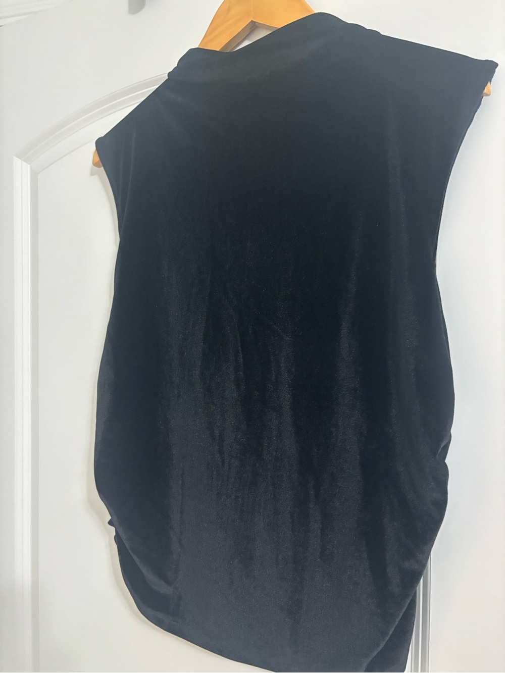 Target- Crushed velvet black Sleeveless Women’s Top